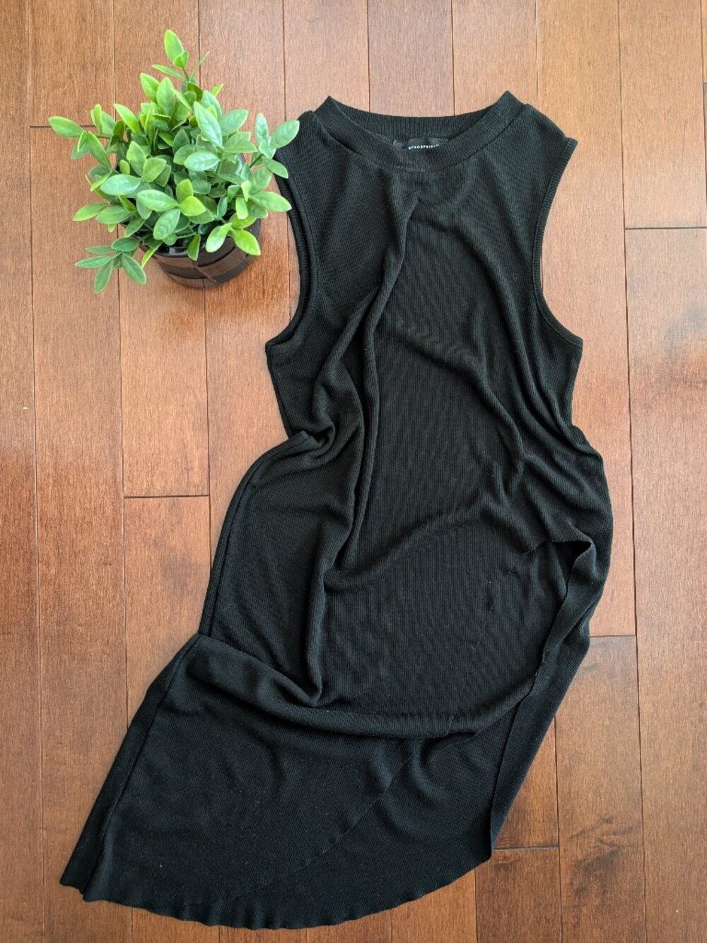 4/$25 ATMOSPHERE RIBBED HIGH LOW TANK TOP